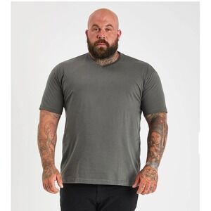 Built Different Mens V-Neck T-Shirt Carbon Gray 3XL VN-CARBON-3XL New